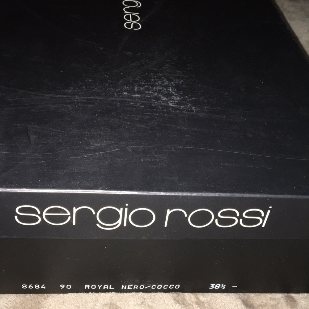 $1500-Rare Find 🔥NEW Vintage Sergio Rossi Suede Croc Toe Tall Boots - Picture 8 of 8